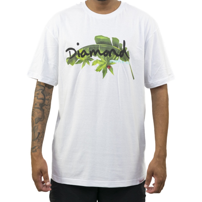 Camiseta Diamond King Palm Branco