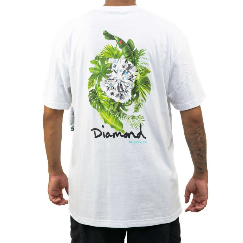 Camiseta Diamond King Palm Branco