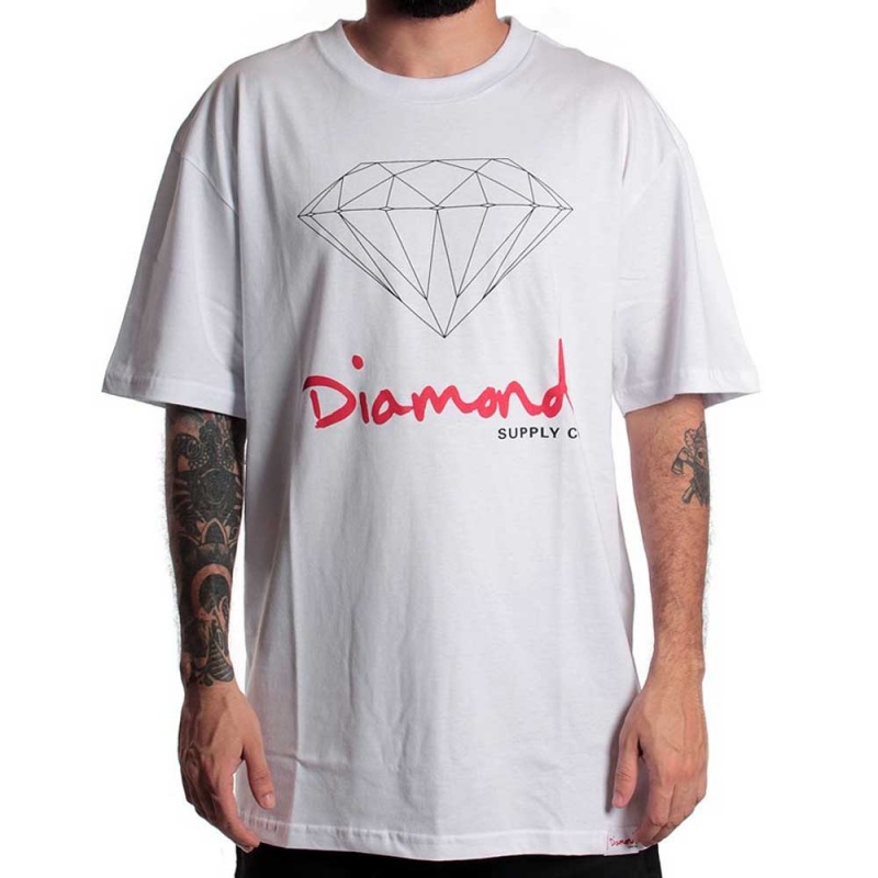 Camiseta Diamond Og Sign Branco