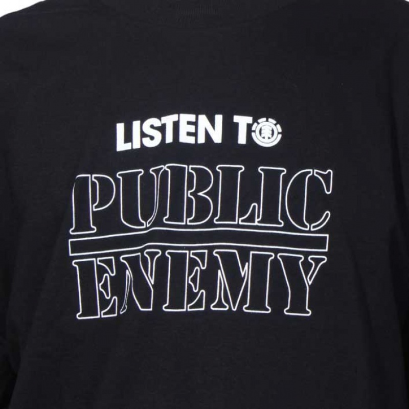 Camiseta Element Pexe Listen To Preto