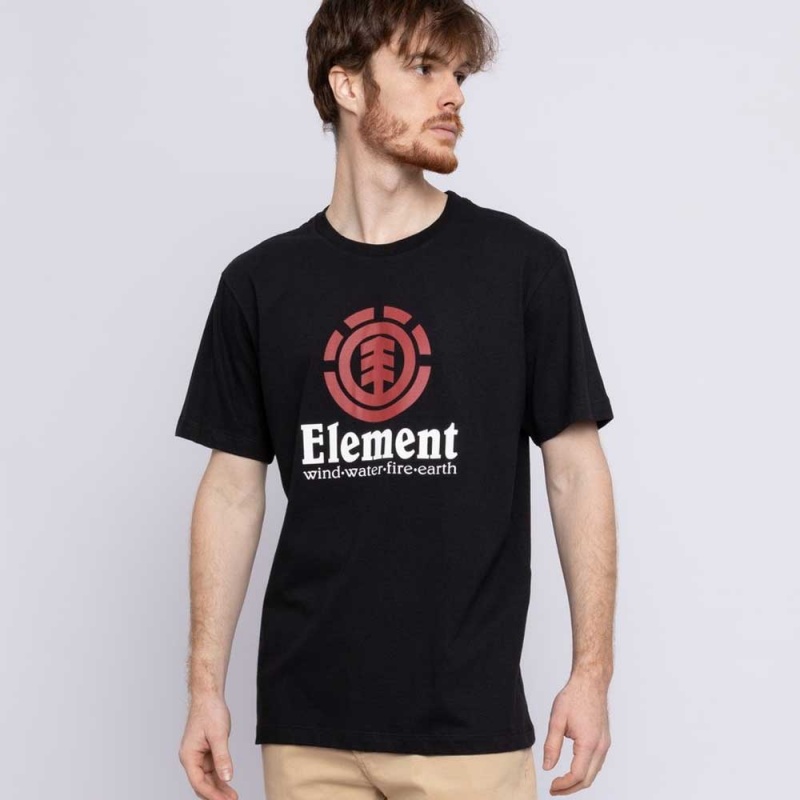 Camiseta Element Vertical Large Preto