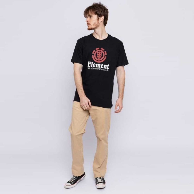 Camiseta Element Vertical Large Preto