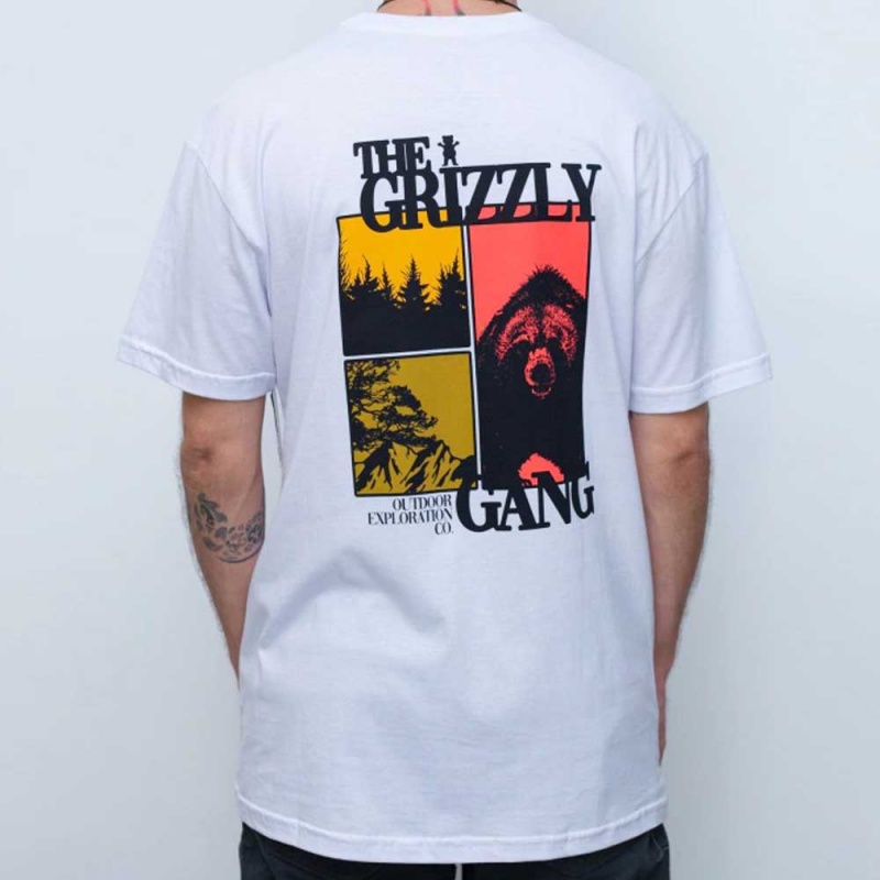 Camiseta Grizzly Deep Woods Branco