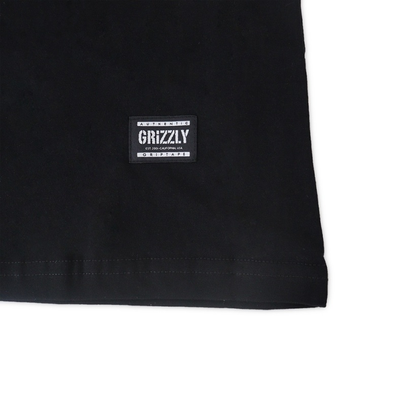 Camiseta Grizzly Handwritten Preto