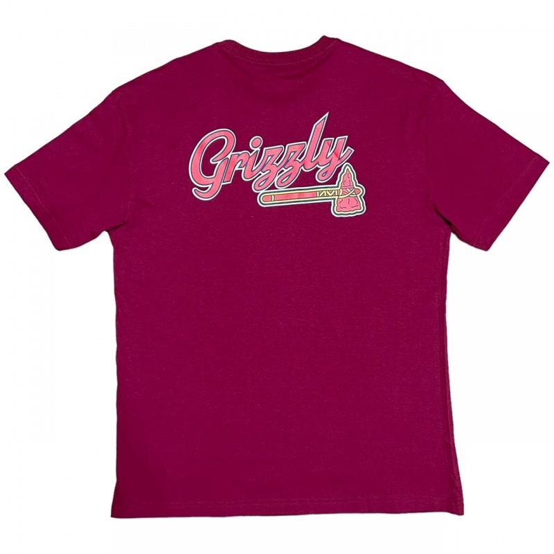 Camiseta Grizzly Hotlanta Vinho