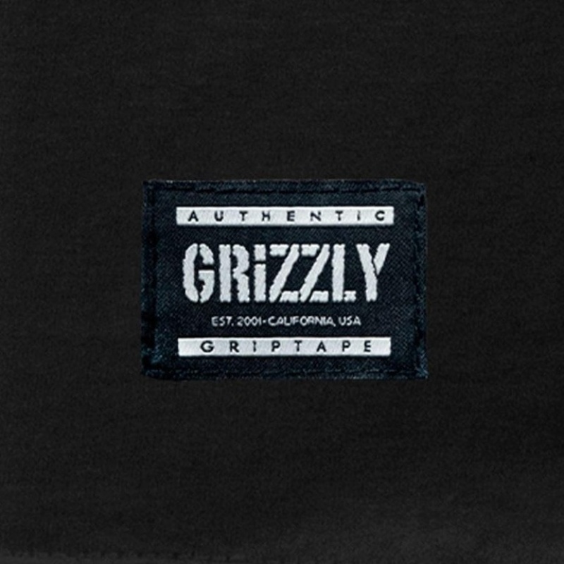 Camiseta Grizzly Mini Script Preto