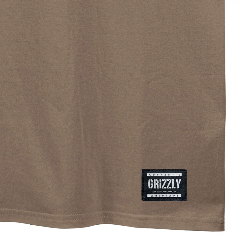 Camiseta Grizzly Og Stamp Bege
