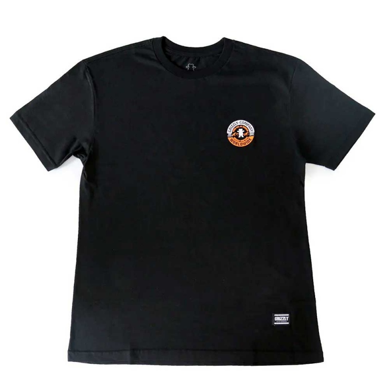 Camiseta Grizzly Open Range Preto