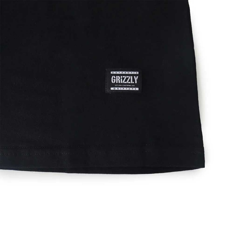 Camiseta Grizzly Open Range Preto