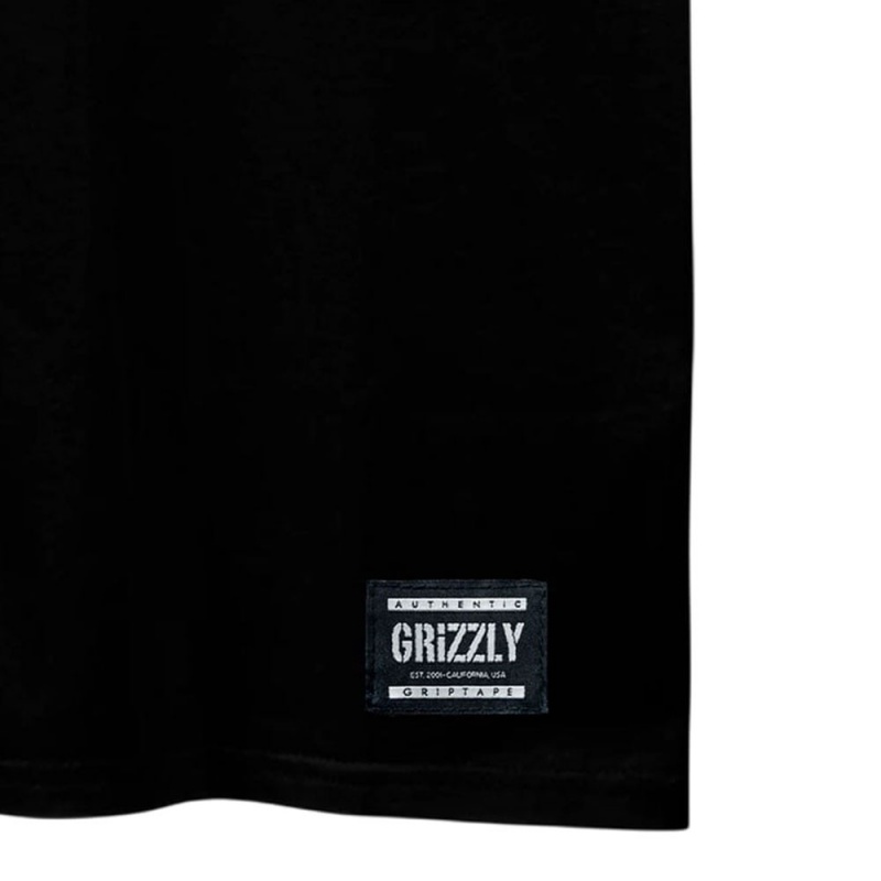 Camiseta Grizzly Wavy Preto