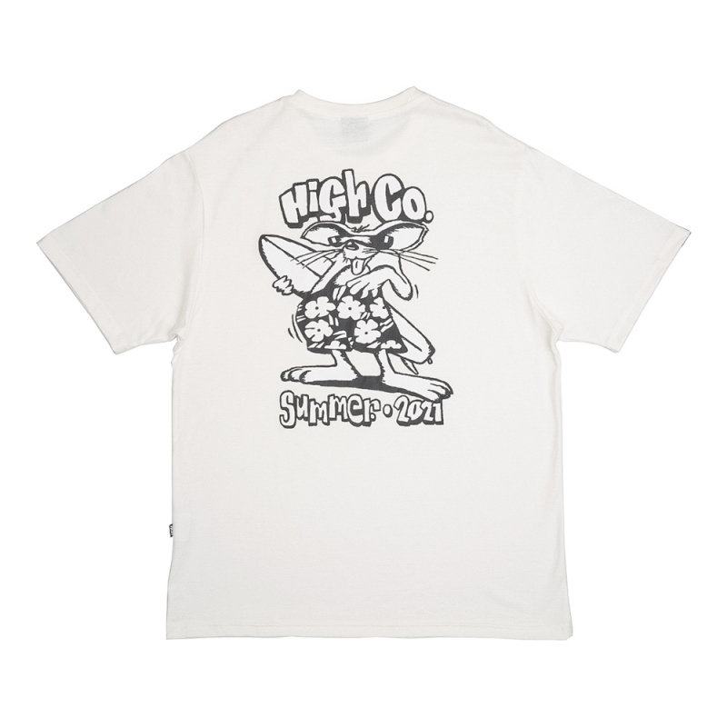 Camiseta High Beach Rat Branco