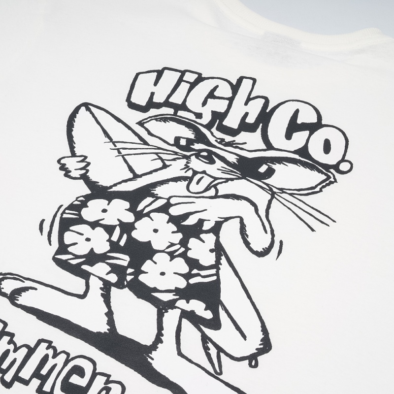 Camiseta High Beach Rat Branco