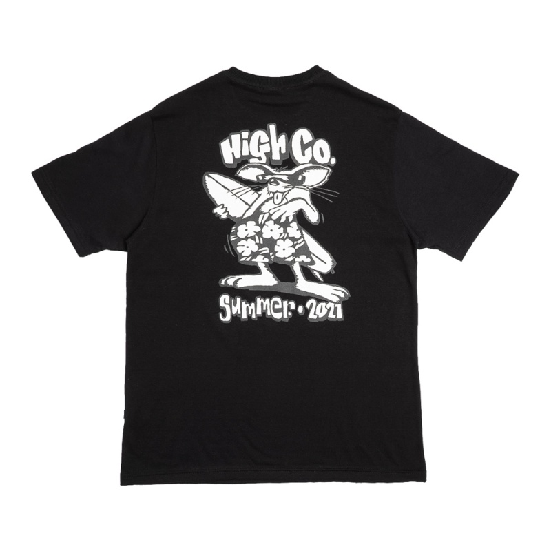 Camiseta High Beach Rat Preto