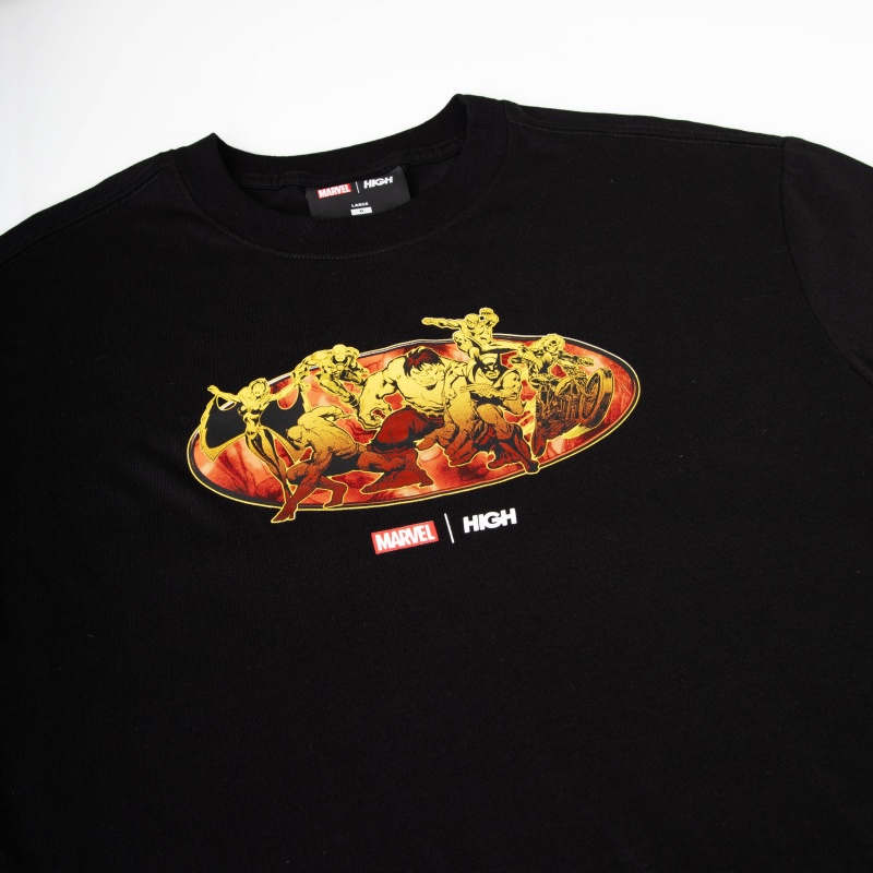 Camiseta High Heros Preto