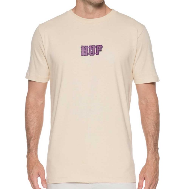 Camiseta Huf Amazing Large Bege