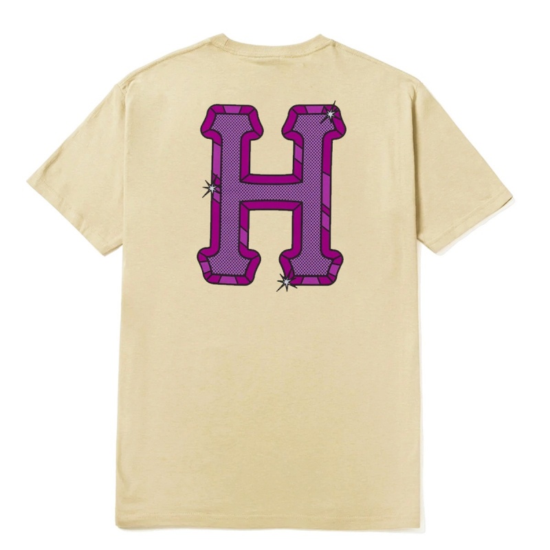 Camiseta Huf Amazing Large Bege