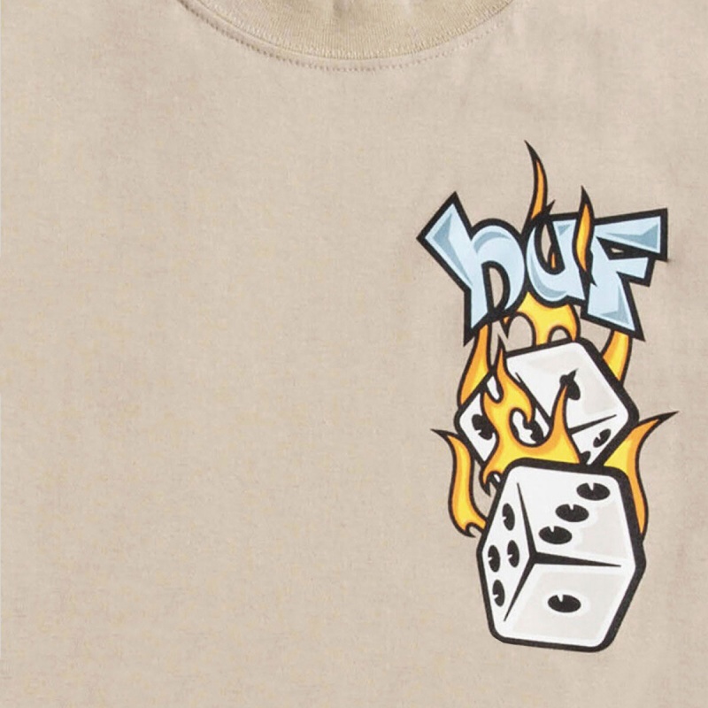 Camiseta Huf Dicey Bege