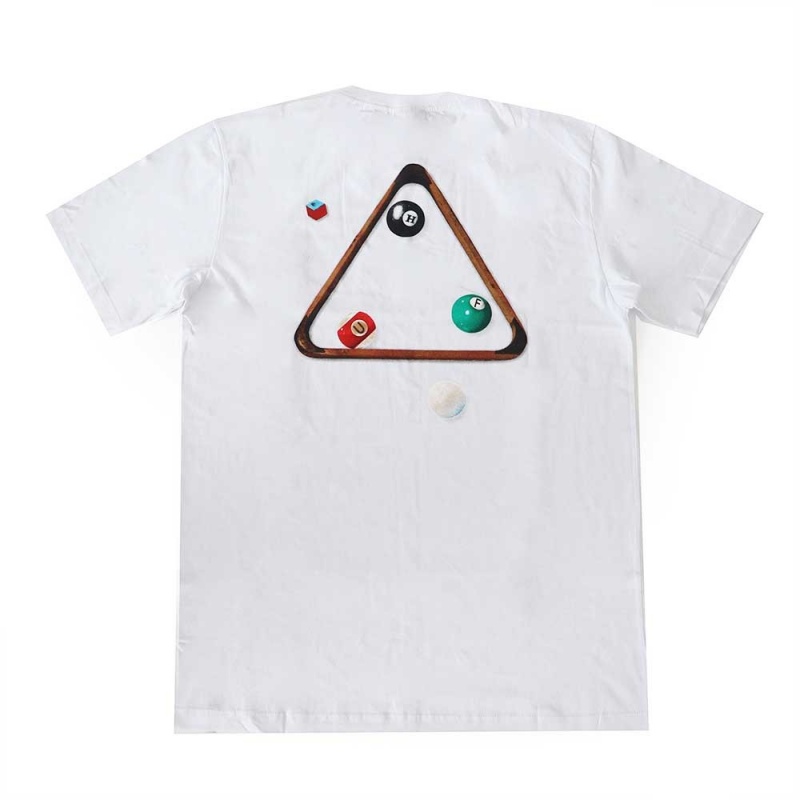 Camiseta Huf Dirty Pool TT Branco