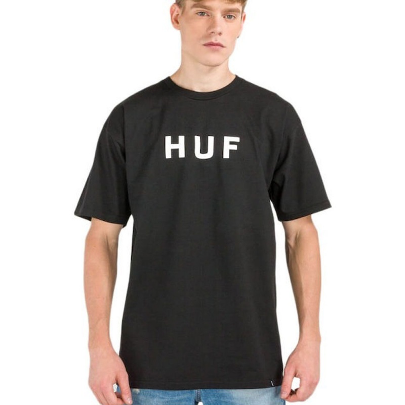 Camiseta Huf Essentials Og Logo Preto