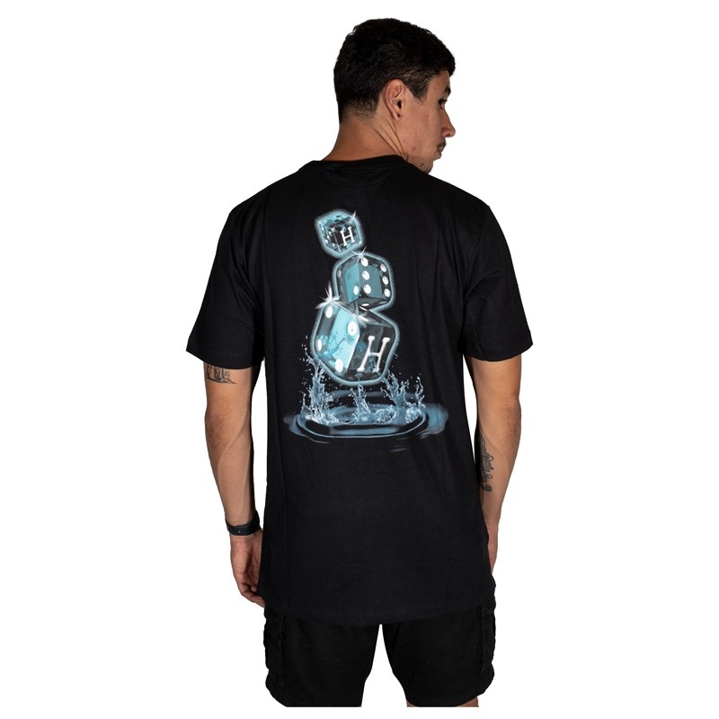 Camiseta Huf Ice Dice Preto