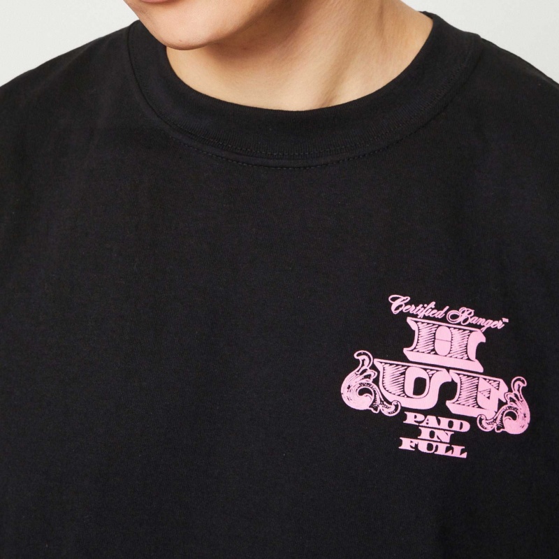 Camiseta Huf Paid In Full Preto