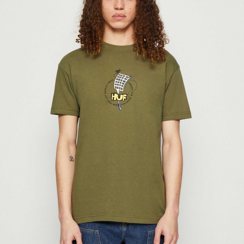 Camiseta Huf Swart Team Verde