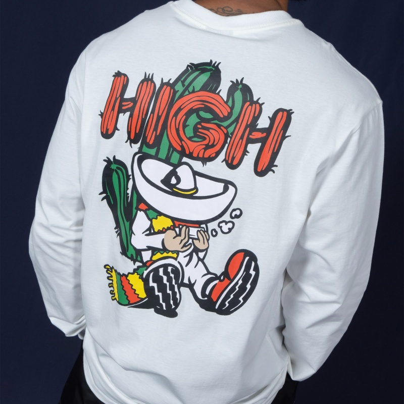 Camiseta Manga Longa High Arriba Branco