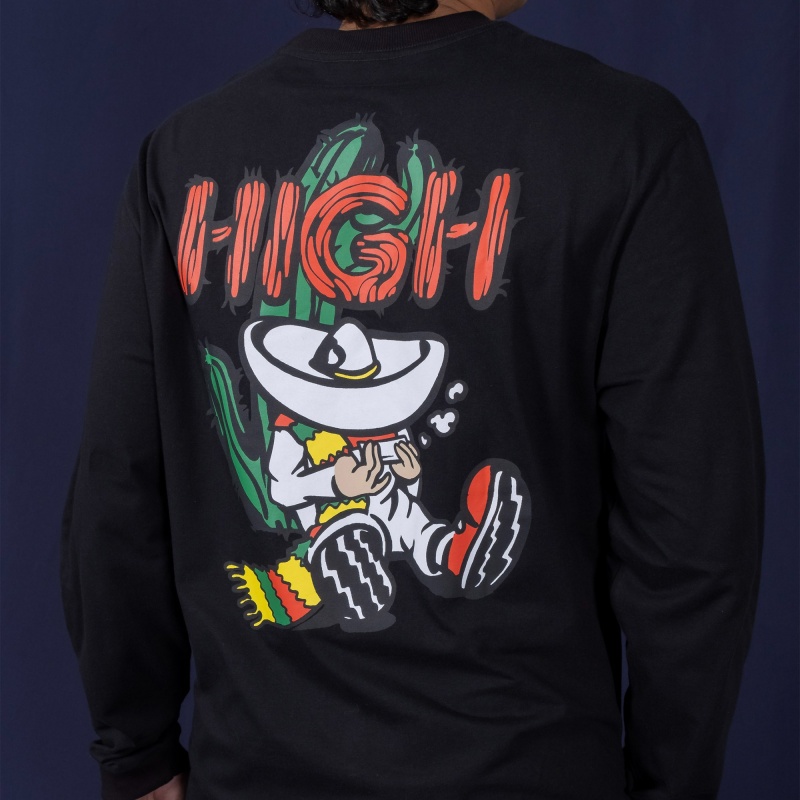 Camiseta Manga Longa High Arriba Preto