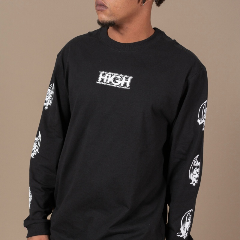 Camiseta Manga Longa High Goons Preto