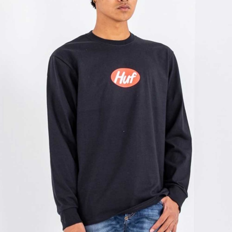 Camiseta Manga Longa Huf Cereal Killer Preto