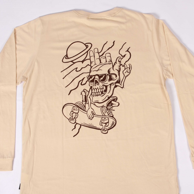 Camiseta Manga Longa Naipe Nw23-022 Bege