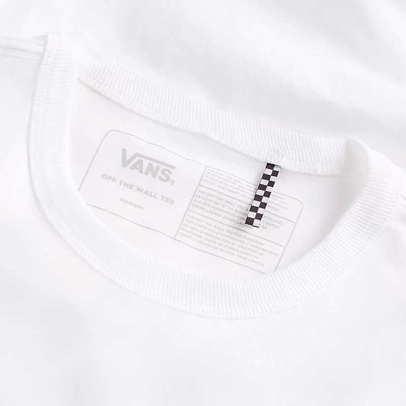 Camiseta Manga Longa Vans Off The Wall Classic Branco