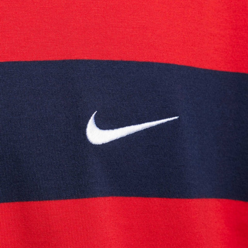 Camiseta Nike Striped Embroidered Skate Azul