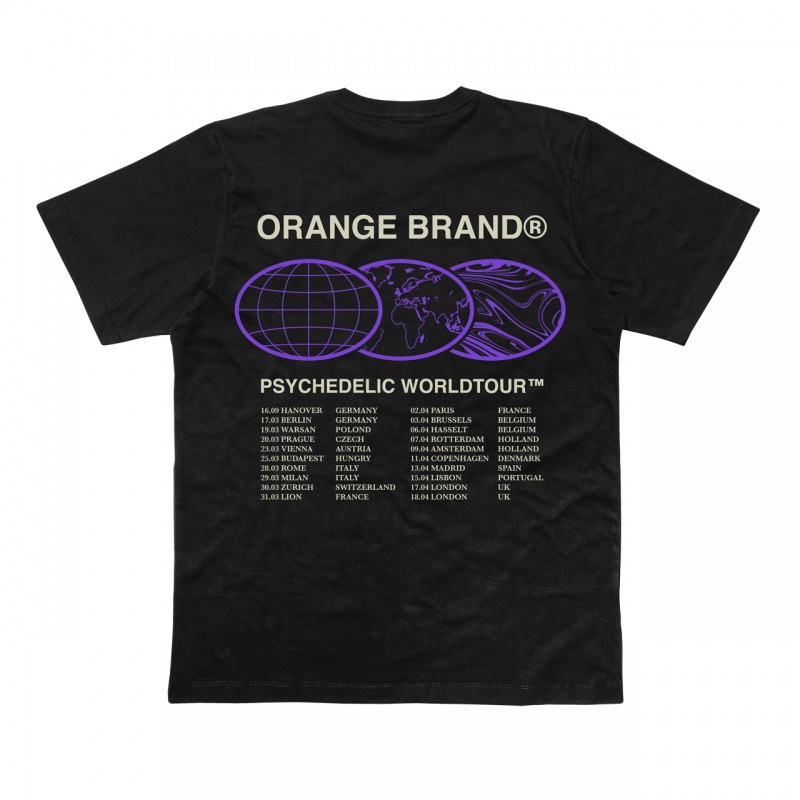 Camiseta Orange Preto