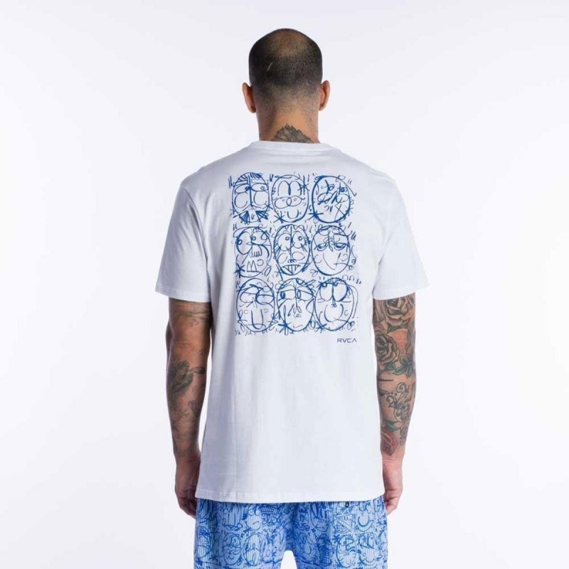 Camiseta RVCA Heads Branco