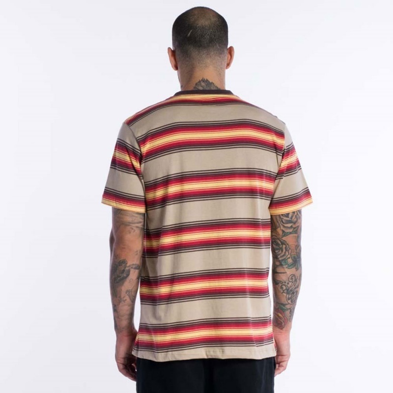 Camiseta RVCA Polanco Stripe Multicolorido