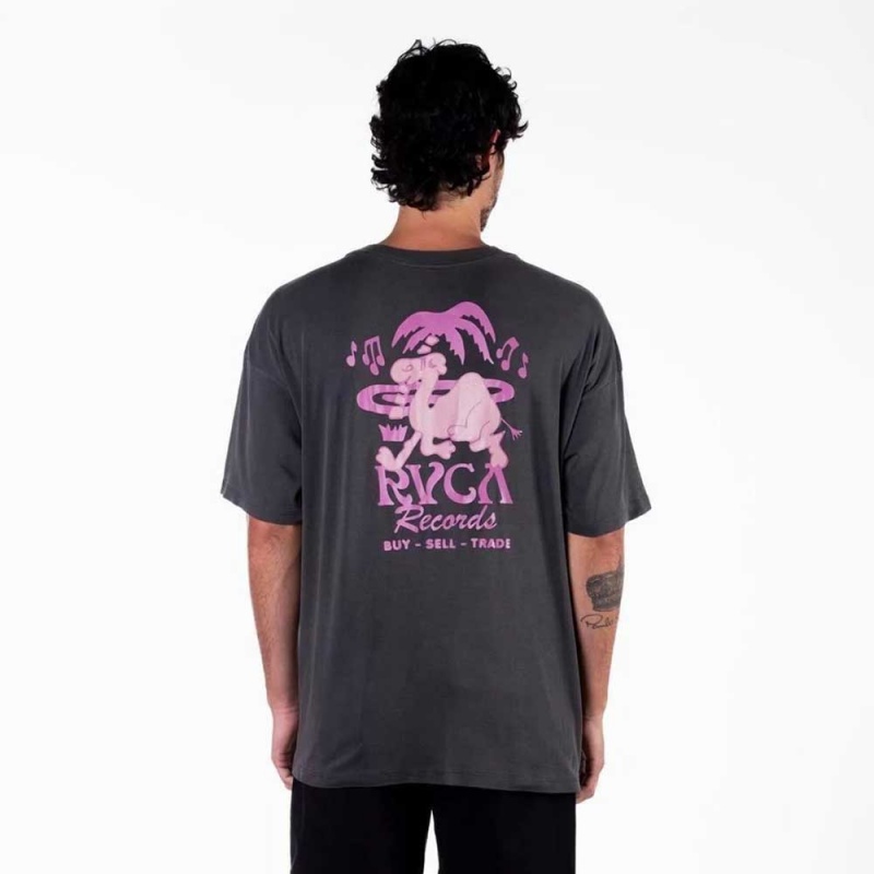 Camiseta RVCA Records Preto