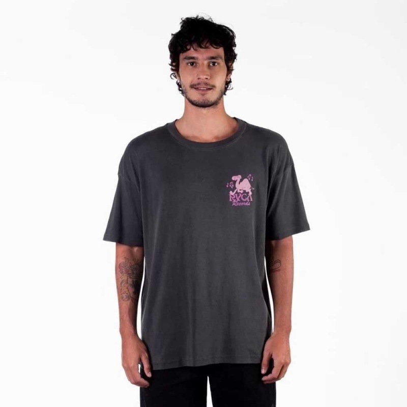 Camiseta RVCA Records Preto