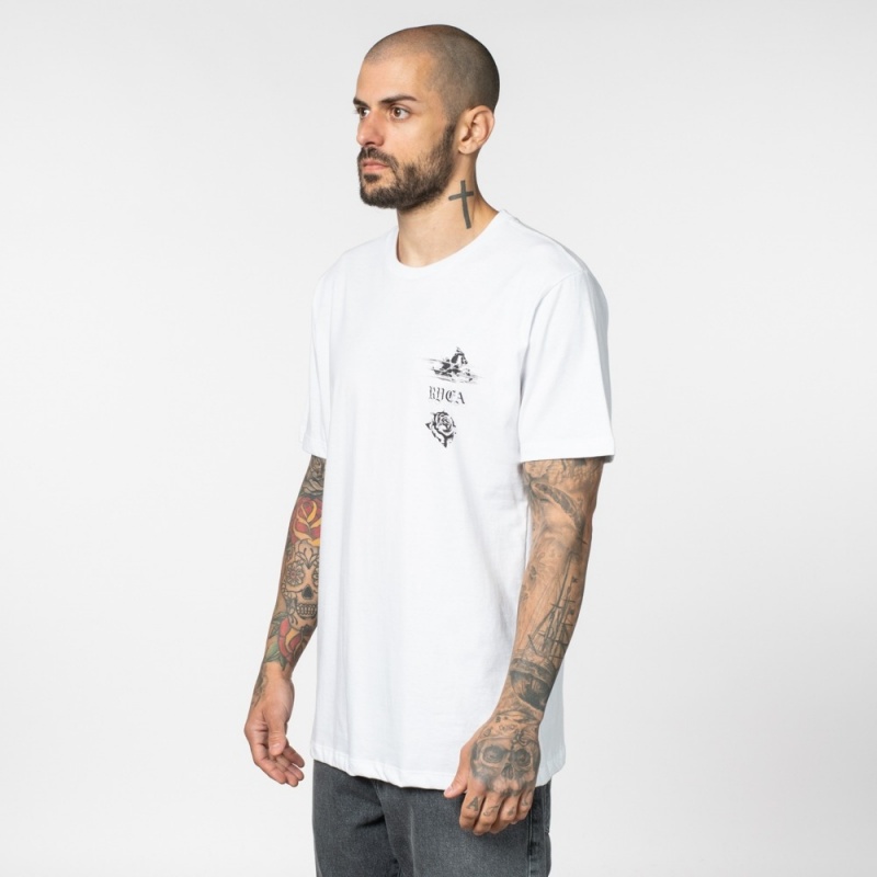 Camiseta RVCA Tiger Beach Branco