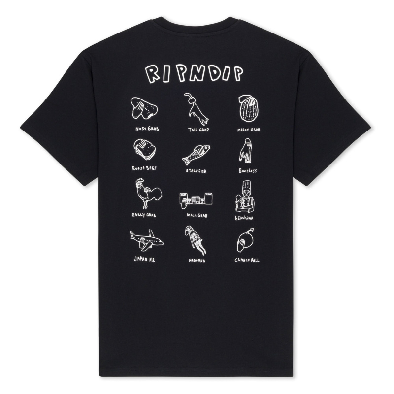 Camiseta RipnDip Grabs Preto