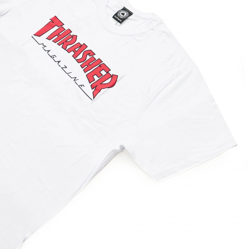 Camiseta Thrasher Outlined Branco