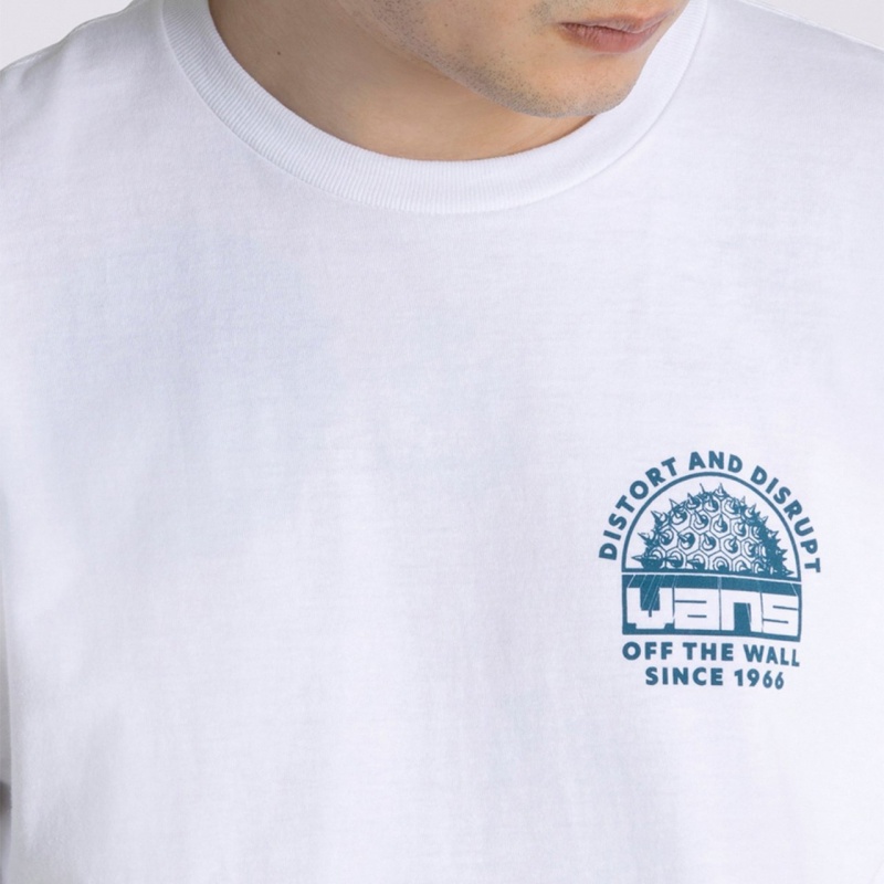 Camiseta Vans Distort And Disrupt Branco