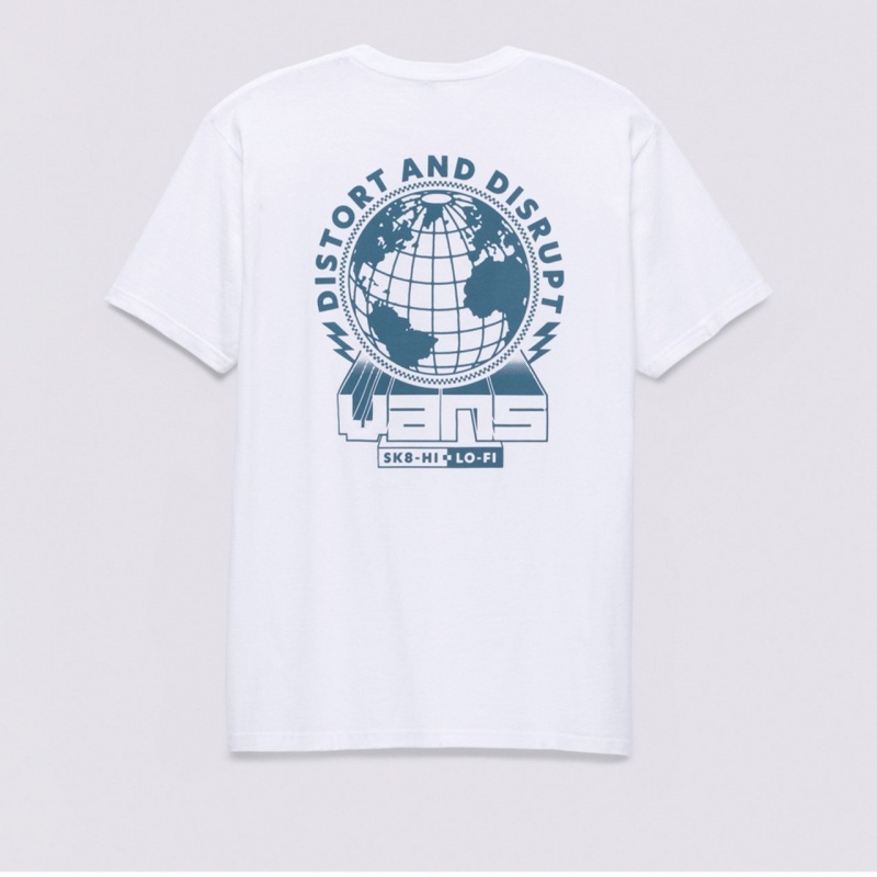 Camiseta Vans Distort And Disrupt Branco