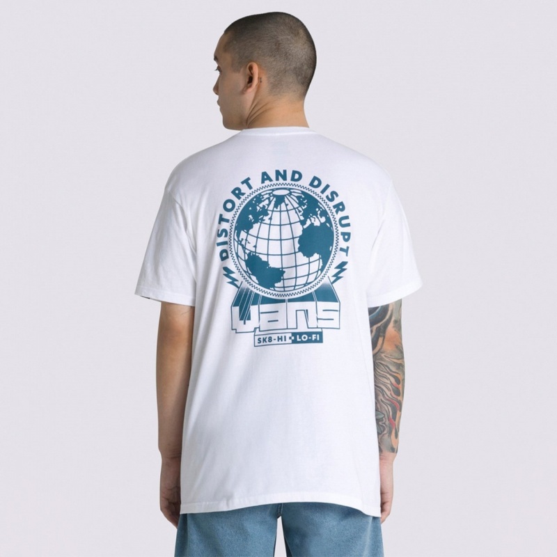 Camiseta Vans Distort And Disrupt Branco