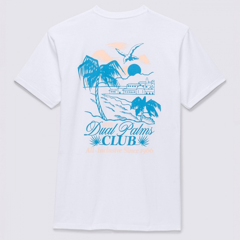 Camiseta Vans Dual Palms Club Branco