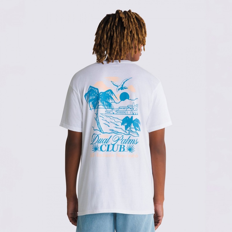 Camiseta Vans Dual Palms Club Branco