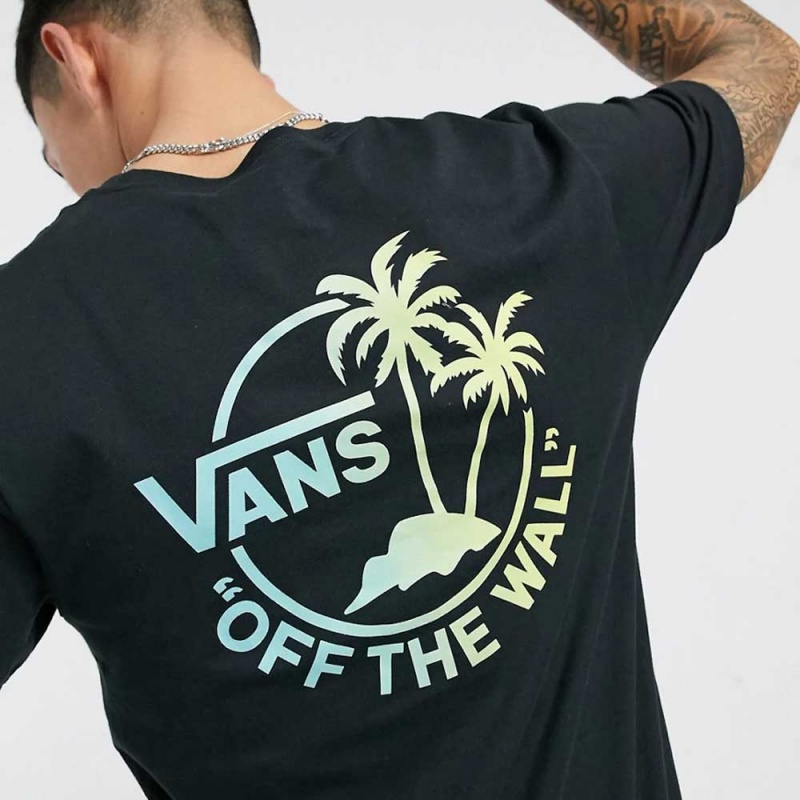 Camiseta Vans Mini Dual Palm Preto