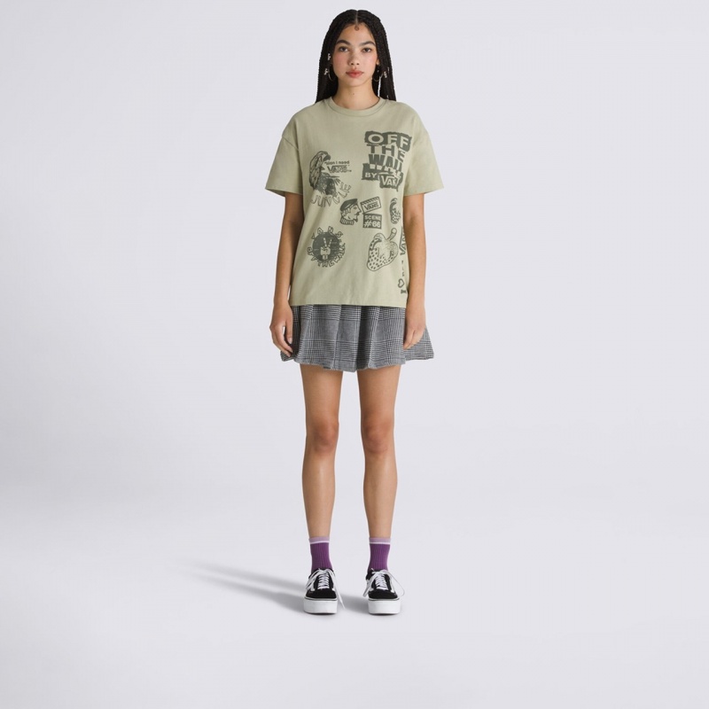 Camiseta Vans Mixed Messages Verde