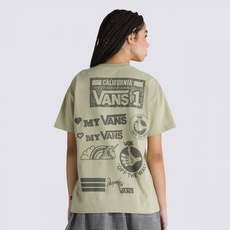 Camiseta Vans Mixed Messages Verde