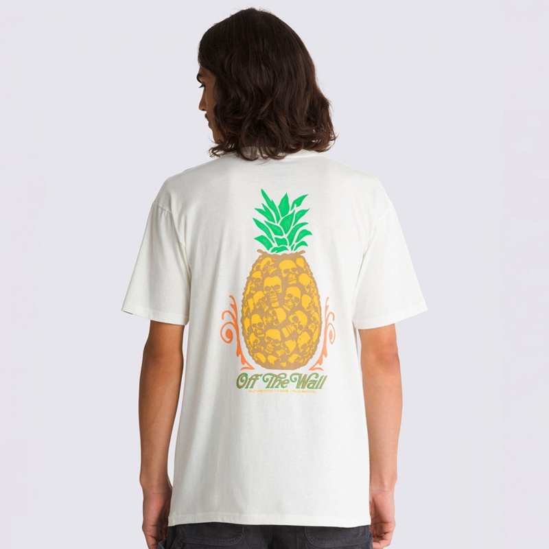 Camiseta Vans Pineapple Skull Bege